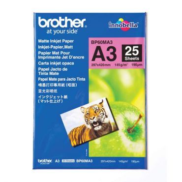 Brother BP - Papier, matt - A3 Nobi (328 x 453 mm) 25 Blatt - für DCP J4120, J4215, J4220; MFC J4625, J4910, J5320, J5625, J5920, J6570, J6770, J6925