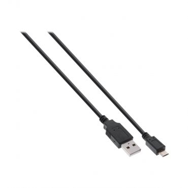 InLine micro-USB Sync- & Ladekabel - USB A - Micro-USB B - 2m - Kabel - Digital / Daten Kabel - 5-polig - Schwarz