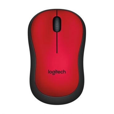 Logitech M220 Silent - Maus - optisch - 3 Tasten - drahtlos - 2.4 GHz - kabelloser Empfänger (USB) - Rot