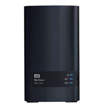 WD My Cloud EX2 Ultra WDBVBZ0120JCH - Gerät für persönlichen Cloudspeicher - 2 Schächte - 12 TB (2 x 6 TB HDD) - RAID 0 - 1 - JBOD - Gigabit Ethernet