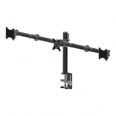 Iiyama DS1003C-B1 - Aufstellung für 3 Monitore (einstellbarer Arm) Schwarz - Bildschirmgröße: 25.4-68.6 cm (10"-27") - Schreibtisch-Ständer