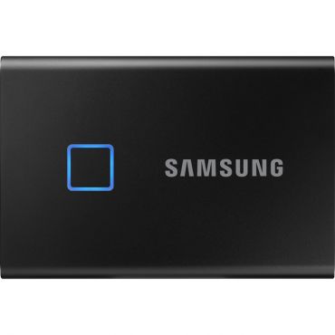 Samsung Portable SSD T7 Touch MU-PC1T0K - 1 TB SSD - extern (tragbar) - USB 3.2 Gen 2 (USB-C Steckverbinder) - 256-Bit-AES - Schwarz