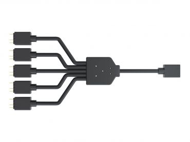 Cooler Master Addressable RGB 1-to-5 Splitter Cable - Netzsplitter für Lüfter - 3-poliger Lüfteranschluss (M)