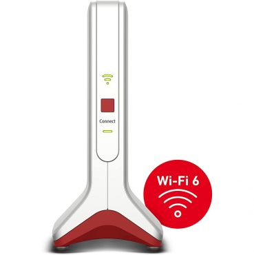 AVM FRITZ! Repeater 6000 - Wi-Fi-Range-Extender - Wi-Fi 6 - 2,4 GHz (1 Band) / 5 GHz (Dual-Band)