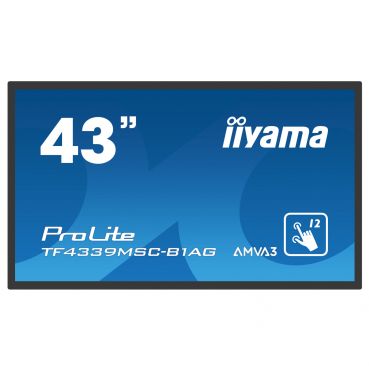 Iiyama ProLite TF4339MSC-B1AG - 109 cm (43") Full HD, AMVA3 - 60 Hz - LCD-Display mit LED-Hintergrundbeleuchtung - mit Touchscreen (Multi-Touch)