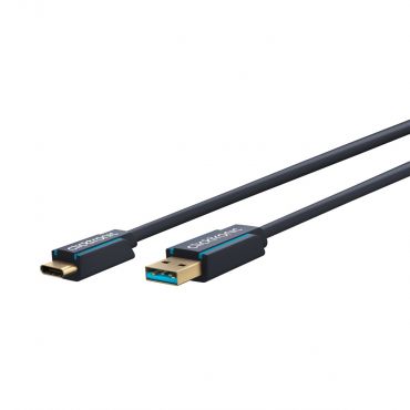 ClickTronic USB 3.0 Anschlusskabel[1x 3.0 Stecker A - 1x USB-C Stecker] 2 m - Kabel - Digital/Daten