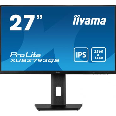 Iiyama ProLite XUB2793QS-B1 - LED-Monitor - 68.6 cm (27") WQHD @ 75 Hz - IPS - 300 cd/m² - 1 ms - HDMI - DisplayPort - Lautsprecher