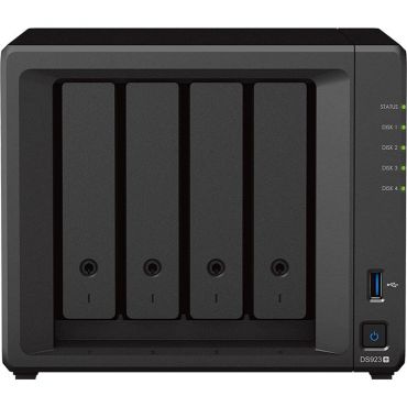Synology Disk Station DS923+ - NAS-Server - 4 Schächte - SATA 6Gb/s / eSATA - RAID 0 - 1 - 5 - 6 - 10 -  JBOD - 4 GB RAM - Gigabit Ethernet - iSCSI