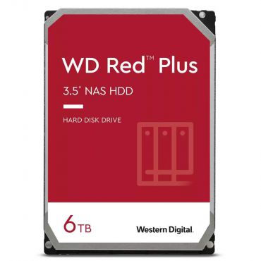 WD Red Plus WD60EFPX - Festplatte - 6 TB - intern - 3.5" (8.9 cm) - SATA 6Gb/s - 5400 rpm - Puffer: 256 MB