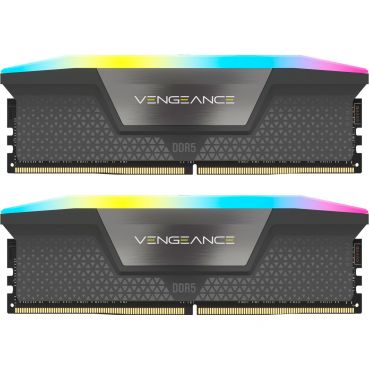 Corsair Vengeance RGB - DDR5 - Kit - 64 GB: 2x 32 GB DIMM 288-PIN - 6000 MHz / PC5-48000 - CL40 - 1.35 V - Cool Gray - AMD EXPO