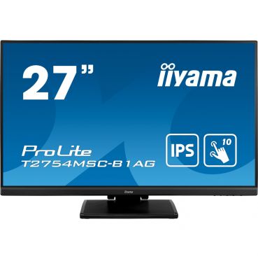 Iiyama ProLite T2754MSC-B1AG - LED-Monitor - 68.6 cm (27") Full HD @ 60 Hz - Touchscreen - IPS - 300 cd/m² - 4 ms - HDMI - VGA - Lautsprecher