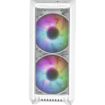 Cooler Master HAF 500 Weiß - Tower - E-ATX - Seitenteil mit Fenster (gehärtetes Glas) - RGB - USB-C 3.2 Gen 2