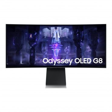 Samsung Odyssey OLED G8 G85SB - OLED-Monitor - Smart - Gaming - gebogen - 86 cm (34") - 3440x1440 - OLED - 0.1ms - 175Hz - Micro HDMI, Mini DP - USB-C