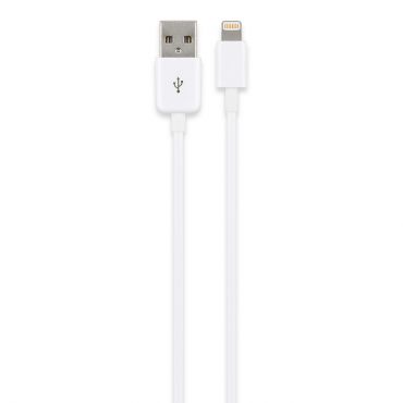 Goobay Apple Lightning USB Sync- & Ladekabel für iPod, iPhone, iPad - 1 m - Weiß