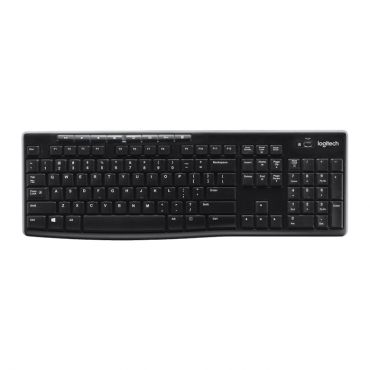 Logitech Wireless Keyboard K270 - Tastatur - drahtlos - 2.4 GHz - Deutsch - Schwarz