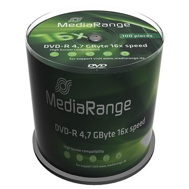 MEDIARANGE 100 x DVD-R - 4.7 GB 16x - Spindel 16x