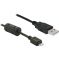 USB 1.1/2.0 Verbindungskabel - 1 m - Stecker USB-A <-> Stecker Micro-USB-A