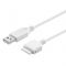 goobay - Apple 30Pin USB USB Lade- und Synchronisationskabel - für iPod, iPhone 3G/-3Gs/-4/-4s - für iPad nur Datenübertragung - weiß - 1,5 m