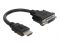 Delock HDMI-DVI Adapter-Kabel - HDMI Stecker auf DVI Buchse (funktioniert in beide Richtungen) - 20 cm - Schwarz