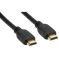 InLine HDMI Kabel - HDMI-High Speed mit Ethernet - Stecker / Stecker - schwarz / gold - 3m