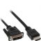 InLine HDMI zu DVI-D Konverter Kabel - schwarz - 5 m - Single (18+1 pin)