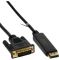 InLine DisplayPort zu DVI Konverter Kabel - schwarz - 3 m