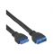 InLine USB 3.0 Verlängerung intern, Pfostenanschluss Stecker auf Buchse, 0,35m
