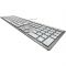 Cherry KC 6000 SLIM FOR MAC - Tastatur - USB Deutsch - Tastenschalter: CHERRY SX - Silber