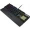 ASUS TUF Gaming K3 - Tastatur - Hintergrundbeleuchtung - USB - Deutsch - Tastenschalter: roter Schalter - gunmetal-grau