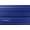 Samsung T7 Shield MU-PE1T0R - 1 TB SSD - extern (tragbar) - USB 3.2 Gen 2 (USB-C Steckverbinder) - 256-Bit-AES - Blau