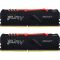 Kingston FURY Beast RGB - DDR4 - Kit - 16 GB: 2 x 8 GB - DIMM 288-PIN - 3600 MHz / PC4-28800 - CL17 - 1.35 V - ungepuffert - non-ECC