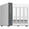 QNAP TS-433 - NAS-Server - 4 Schächte - SATA 6Gb/s - RAID 0 - 1 - 5 - 6 - 10 - 50 - 60 - JBOD - 4 GB RAM - 2.5 Gigabit Ethernet
