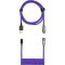 Cooler Master Coiled Cable - USB-C auf USB-A - 1.5m - Thunderstorm Blue/Purple