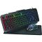 LogiLink Gaming-Tastatur-Set - Gaming Tastatur-und-Maus-Set - hintergrundbeleuchtet - USB - Deutsch - Schwarz