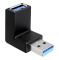Delock Adapter USB 3.0 Typ-A Stecker > Typ-A Buchse gewinkelt 90____deg; vertikal