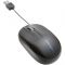 Kensington Pro Fit Retractable Mouse - Maus - optisch - 3 Taste(n) - verkabelt - USB - Schwarz
