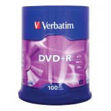 Verbatim - 43551 - 100 x DVD+R - 4.7 GB 16x - mattes Silber - Spindel