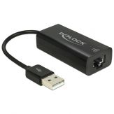 Delock Netzwerkadapter - USB 2.0 Typ-A Stecker > 1 x 100 Mbit Ethernet LAN RJ45