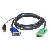 ATEN 2L-5202U - Tastatur- / Video- / Maus- (KVM-) Kabel - USB Typ A, 4-polig, HD-15 (M) - 1.8 m