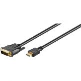 Goobay HDMI zu DVI-D Konverter Kabel - schwarz - 10 m - Single (18+1 pin)