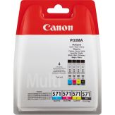 Canon CLI-571 C/M/Y/BK Value Pack - 4er-Pack - 7 ml - Schwarz, Gelb, Cyan, Magenta - Original - Tintenpatrone