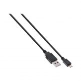 InLine micro-USB Sync- & Ladekabel - USB A - Micro-USB B - 2m - Kabel - Digital / Daten Kabel - 5-polig - Schwarz