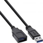 INLINE - USB-Verlängerungskabel - 9-polig USB Typ A (M) bis 9-polig USB Typ A (W) - 2m ( USB / USB 2.0 / USB 3.0 ) - Schwarz
