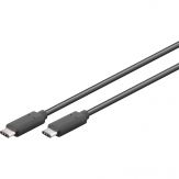 USB3.1 Verbindungskabel st.3.1 Typ C <> st.3.1 Typ C, 0,5 m, schwarz
