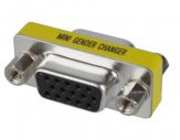 equip VGA Mini Gender Changer DB15 F<-> - Kabel - Antenne/TV Digital/Display/Video - D-SUB 15pol. (VGA) - Farbig