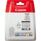 Canon PGI-570/CLI-571 PGBK/BK/C/M/Y Multi Pack - 5er-Pack - Schwarz, Gelb, Cyan, Magenta - Original - Blisterverpackung - Tintenpatrone