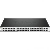D-Link Web Smart DGS-1210-52 - Switch - verwaltet - 48 x 10/100/1000 + 4 x Gigabit SFP - Desktop, an Rack montierbar