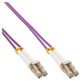 INLINE - Patch-Kabel - LC Multi-Mode (M) bis LC Multi-Mode (M) - 10 m - Glasfaser - 50/125 Mikrometer - OM4 - halogenfrei - Violett