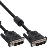 InLine DVI-D Kabel - digital 18+1 Stecker / Stecker - Single Link - 2 Ferrite - 2m