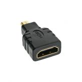 InLine HDMI Adapter - HDMI A Buchse auf Micro HDMI D Stecker - 4K2K kompatibel - vergoldete Kontakte